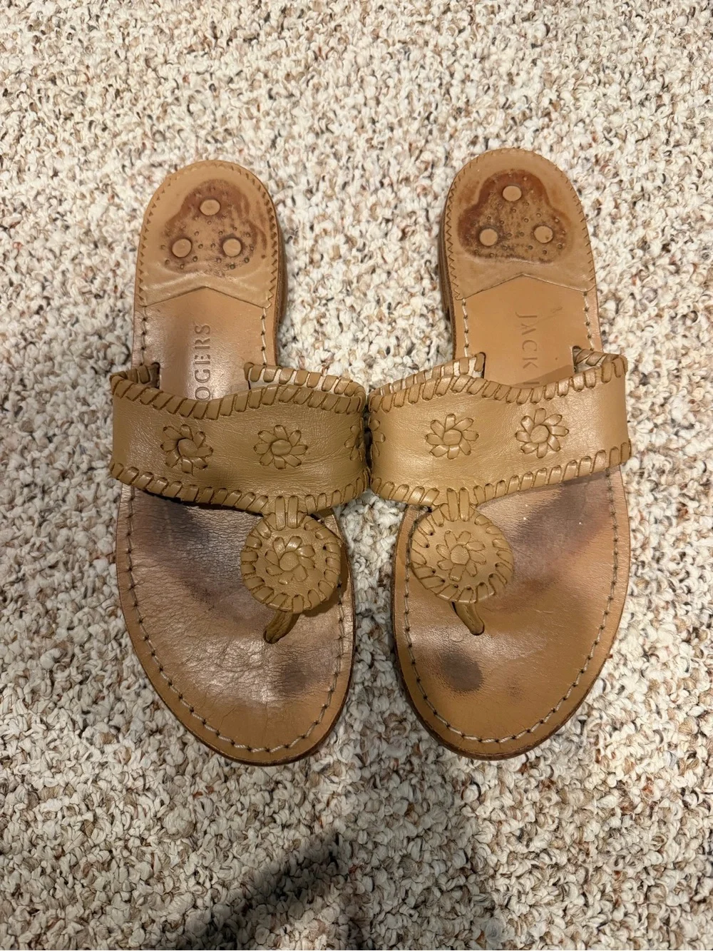 Jack Rogers Original Jacks in Cafe Au Lait